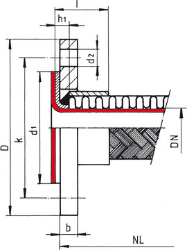 Bauform SE111-PTFE | Maßzeichnung