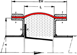 Type 22 - Fabric Expansion Joint | dimensional sketch