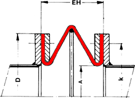 Type 33 - Fabric Expansion Joint | dimensional sketch