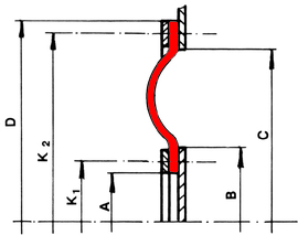 Type 35 - Fabric Expansion Joint | dimensional sketch