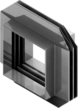 MRW típusú négyszögletes kompenzátor  | 3D nézet 